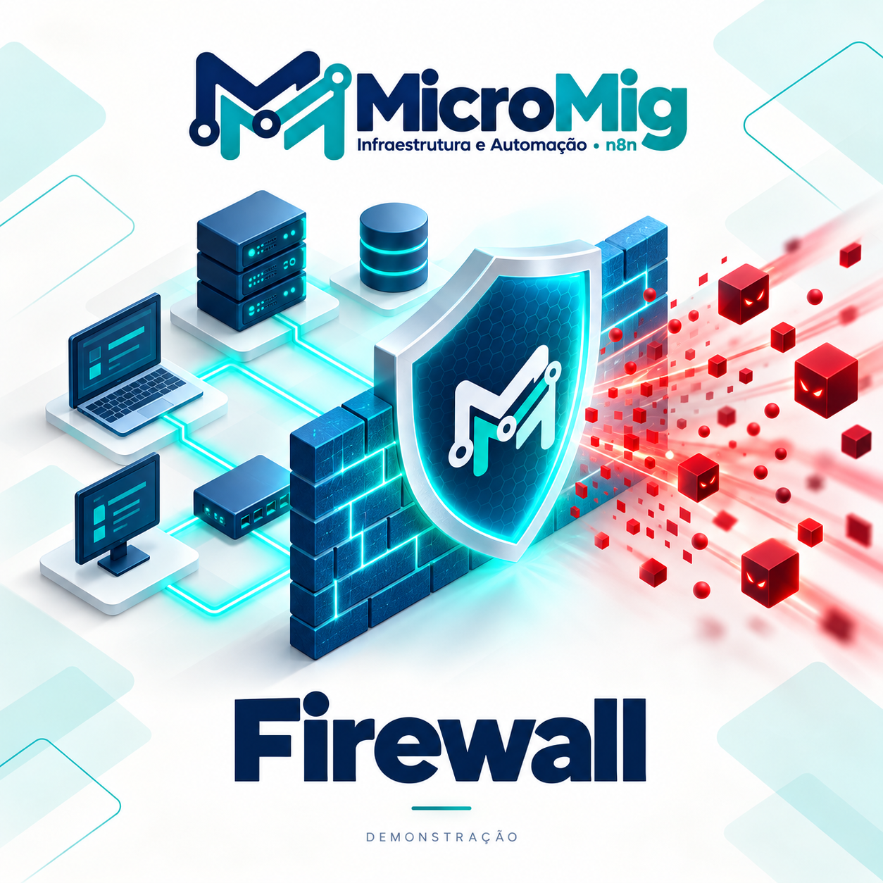 MicroMig — Redes empresariais e firewall — Infraestrutura e Automação n8n